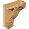 Ekena Millwork Funston Arts and Crafts Rough Sawn Bracket w/ Offset Brace, Western Red Cedar, 8"W x 24"D x 24"H BKT0806X24X24FST03RWR - alternate 1